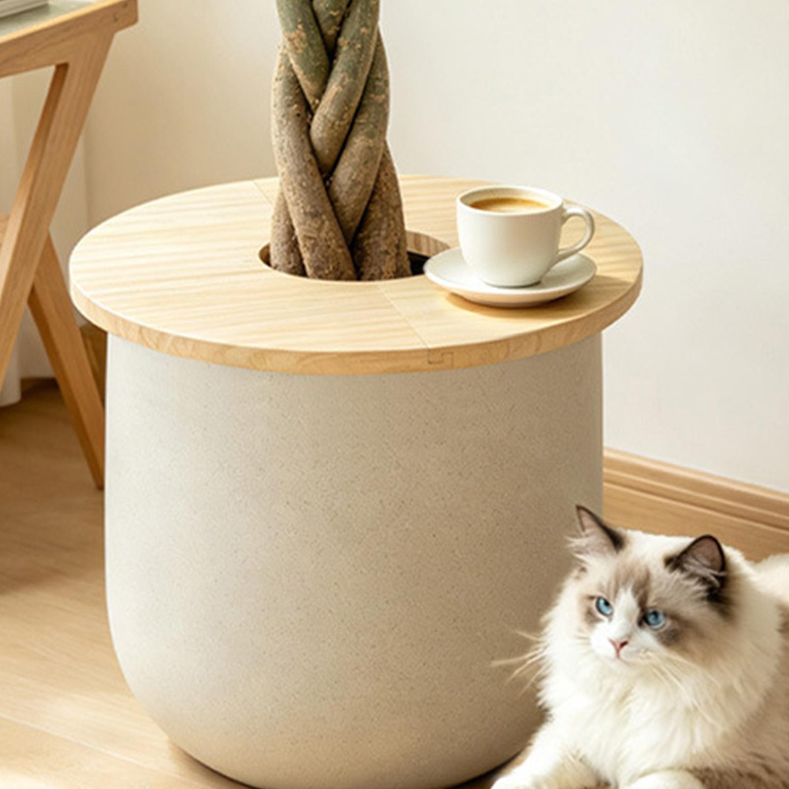 Flower Pot Covers Wooden Split - Indoor Herb Garden recension och pris