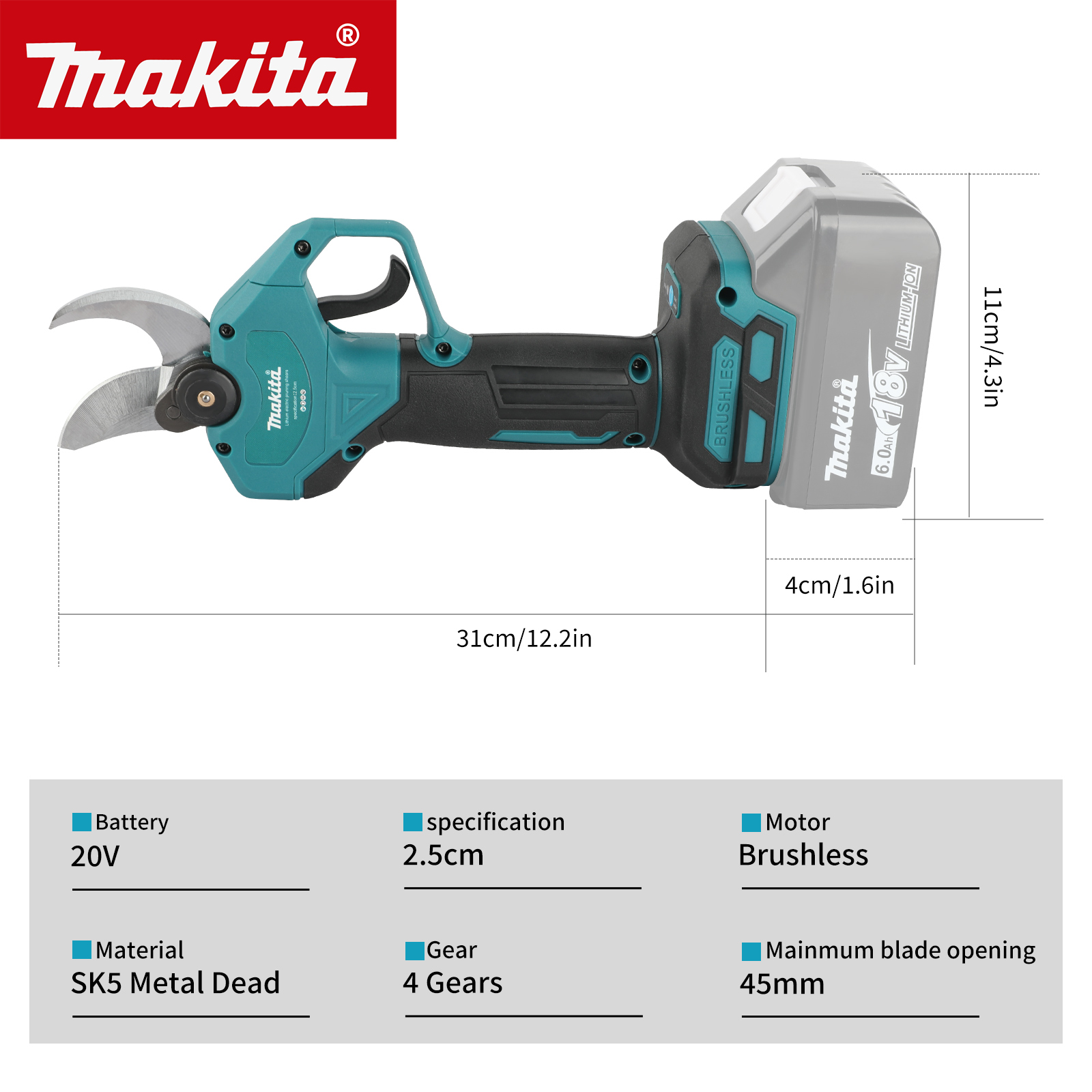 Cordless Electric Pruning Shea - Pruning Shears recension och pris