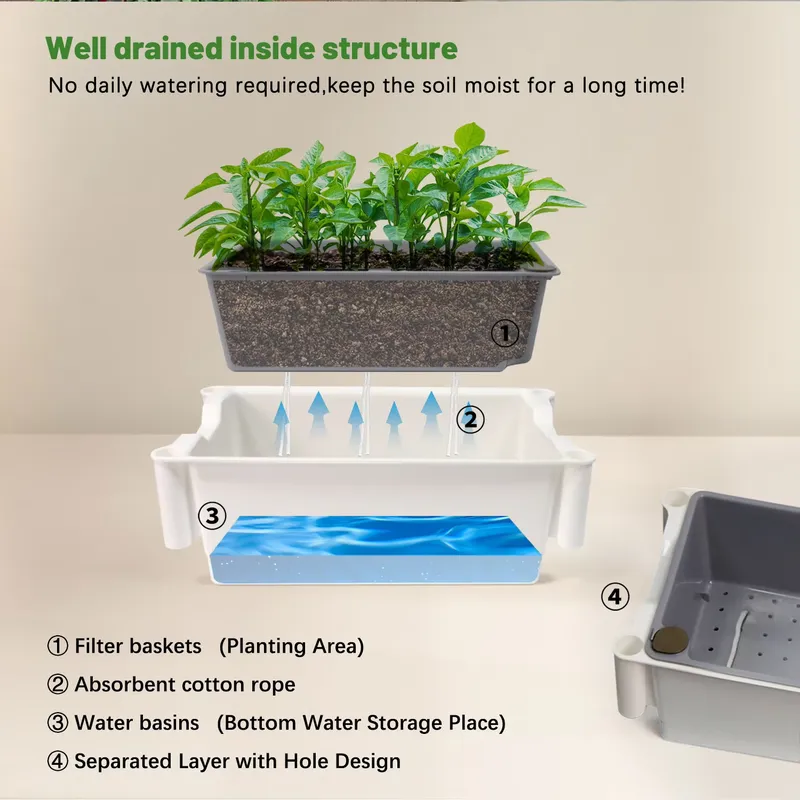 Movable Vertical Grow 3 Level  - Vertical Planter recension och pris