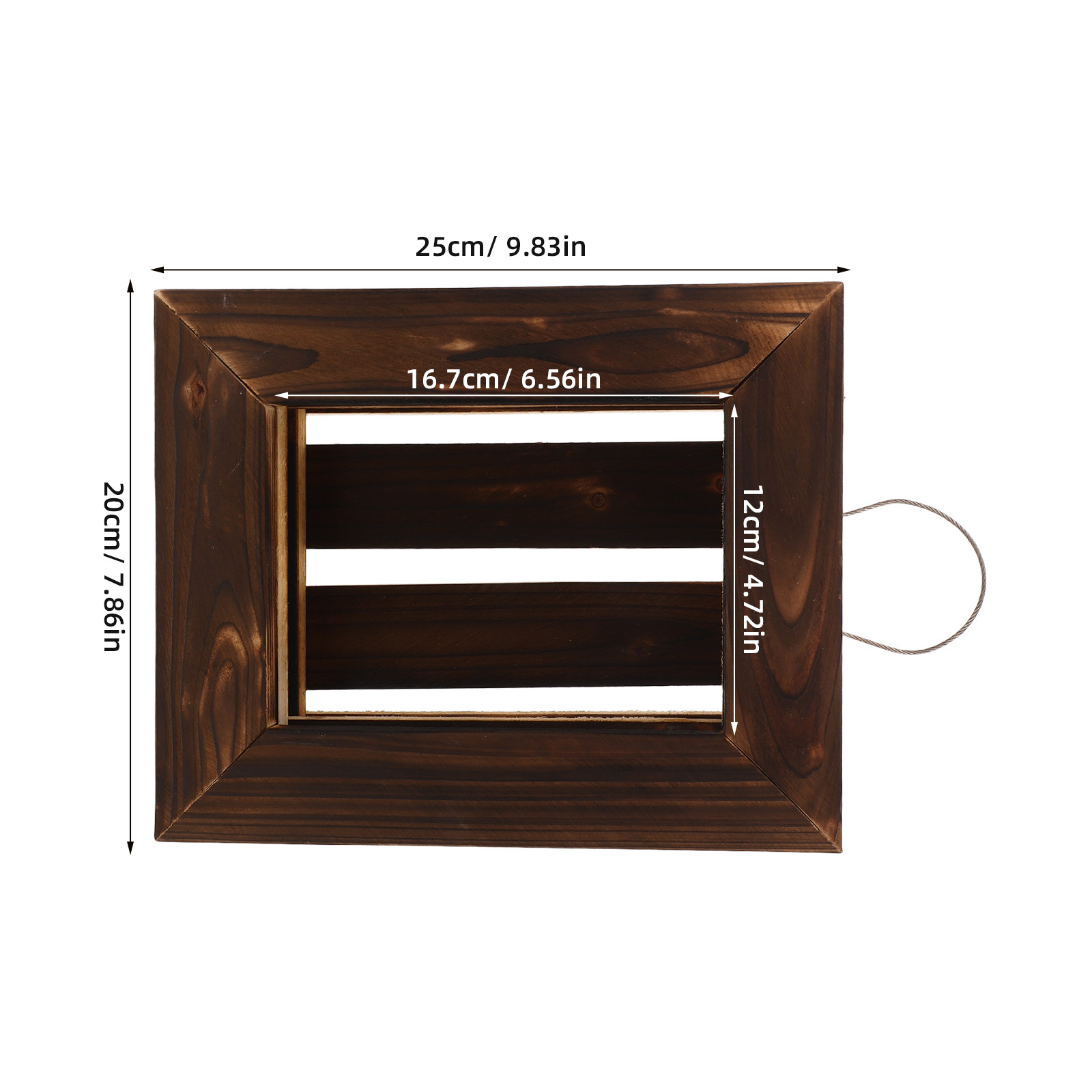 Natural Solid Wood Staghorn Fe - Vertical Planter recension och pris