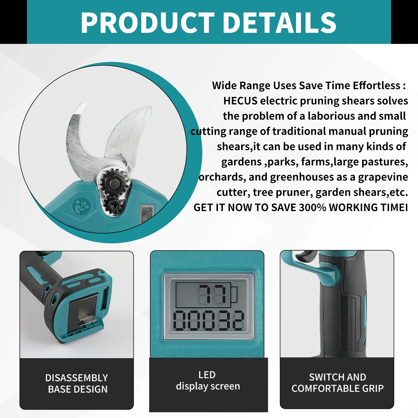 MPP569 Brushless Electric Prun - Pruning Shears recension och pris