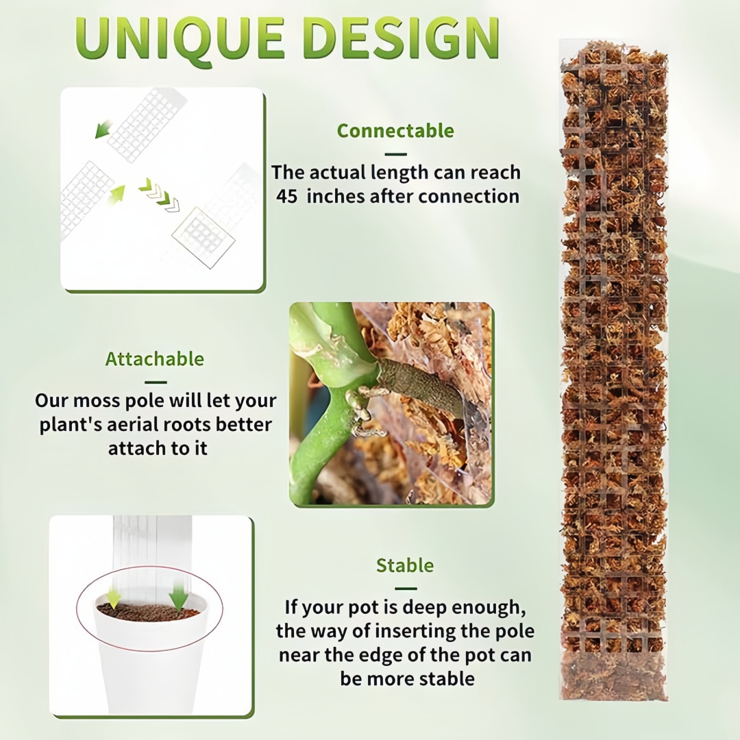 Moss Pole Plastic Plant Stand  - Indoor Herb Garden recension och pris