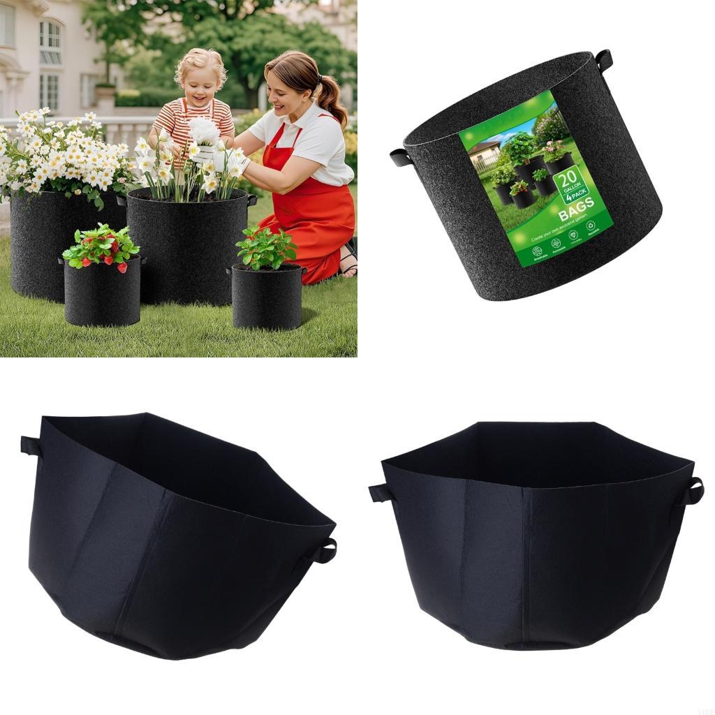   4x Reinforced Grow Pots Gard - Grow Bag recension och pris