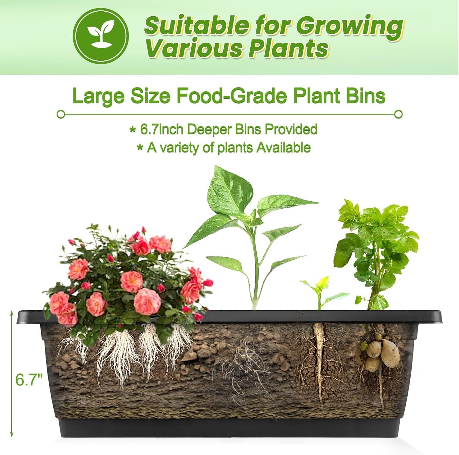 Vertical Raised Garden Bed Wit - Vertical Planter recension och pris
