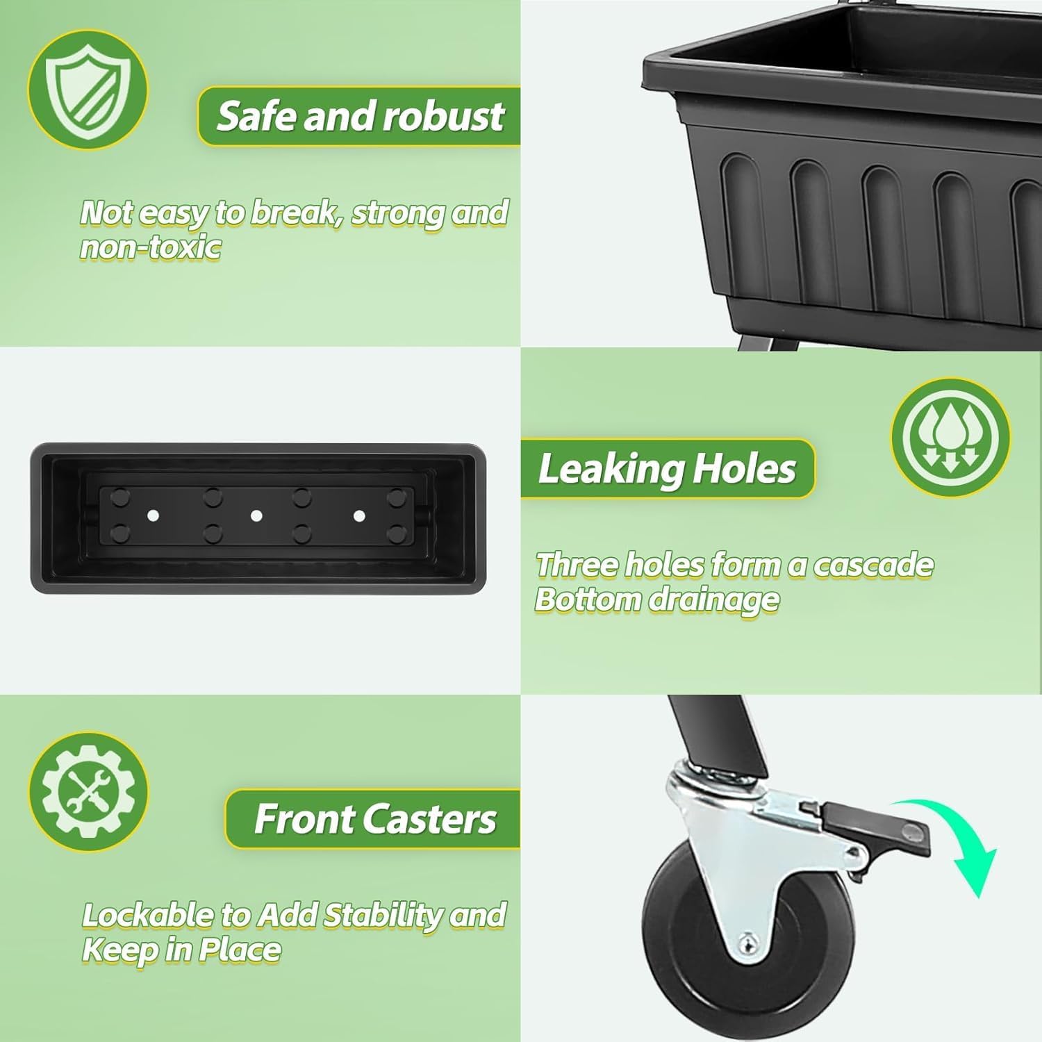 Vertical Raised Garden Bed Wit - Vertical Planter recension och pris