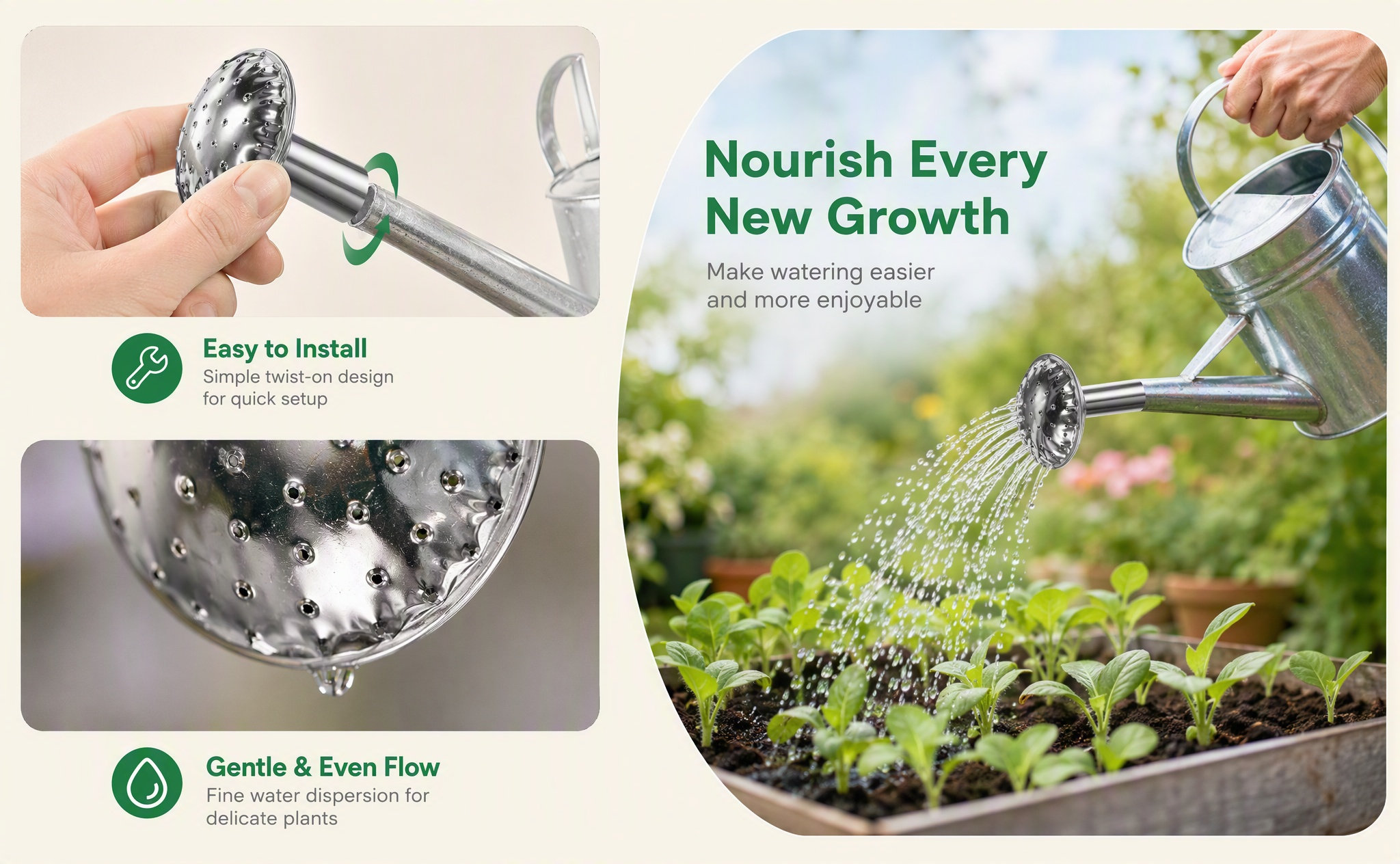 Stainless Steel Watering Can S - Watering Can recension och pris