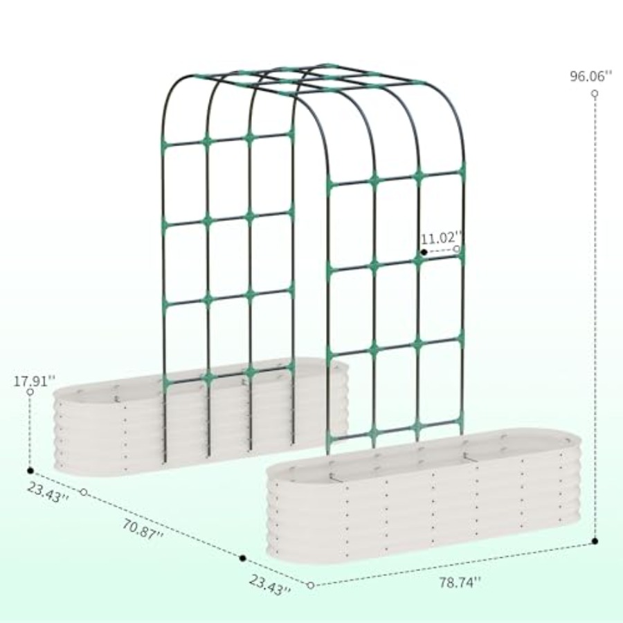 96 Tall Galvanized Raised Gard - Vertical Planter recension och pris