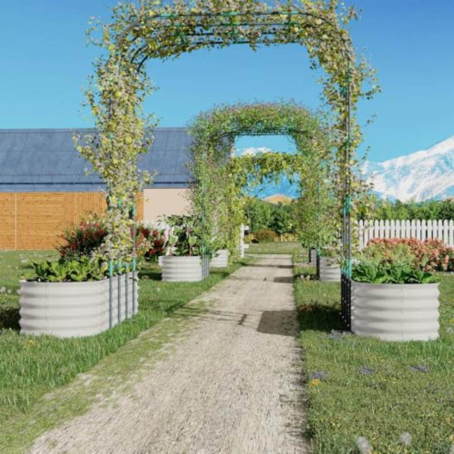 96 Tall Galvanized Raised Gard - Vertical Planter recension och pris