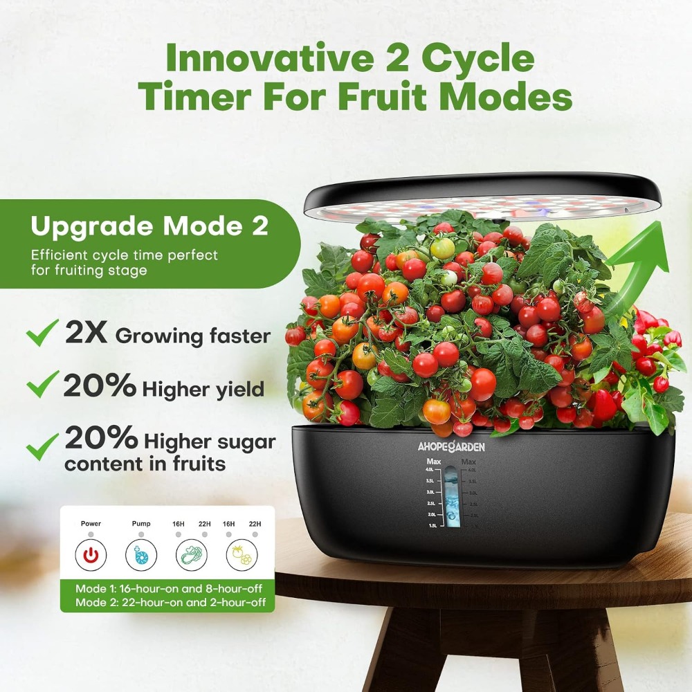 12 Pod Hydroponic Garden with  - Indoor Herb Garden recension och pris