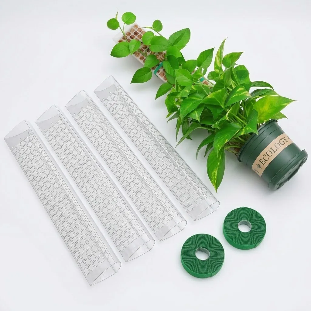 Plastic Moss Pole Plant Stand  - Indoor Herb Garden recension och pris