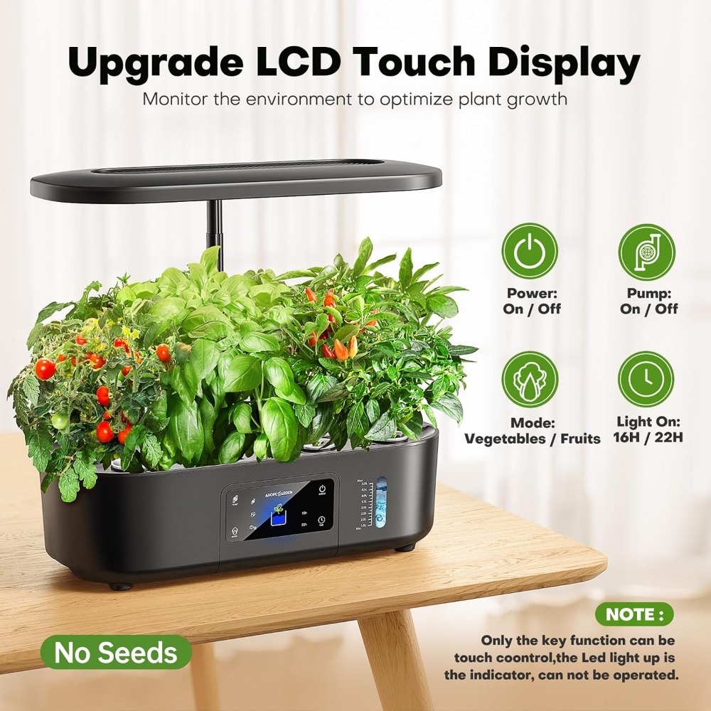 12-Pod Indoor Hydroponic Garde - Indoor Herb Garden recension och pris