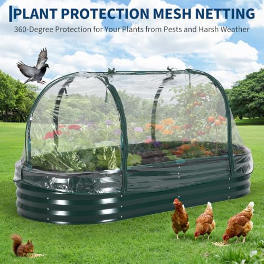 Outdoor galvanized steel raise - Raised Garden Bed recension och pris